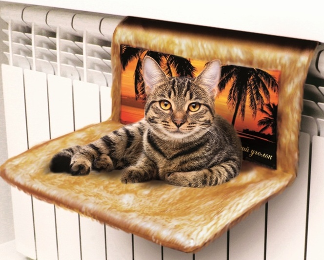 Каталог :: Лежаки для кошек :: Гамак для кошки на батарею Trixie Radiator Bed 